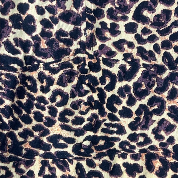 NWT Jessica Simpson Womens Leopard Print V Neck Half Sleeve Belted Dress Size 3X - Picture 5 of 13